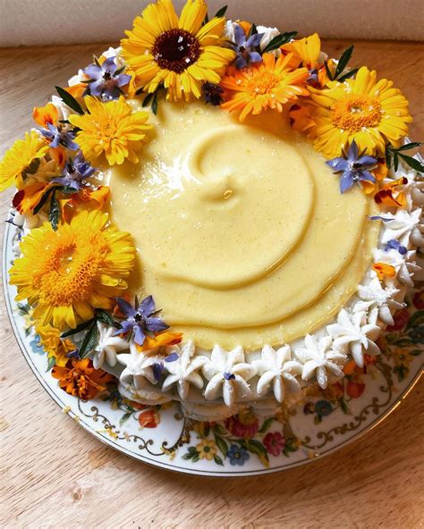 using edible flowers in baking.